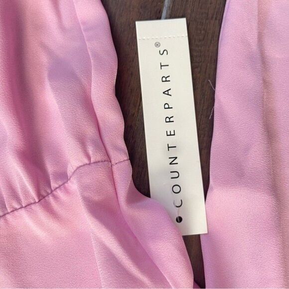 Counterparts Lilac Sheer Ruffle Long Sleeve Blouse S NWT - Picture 7 of 7